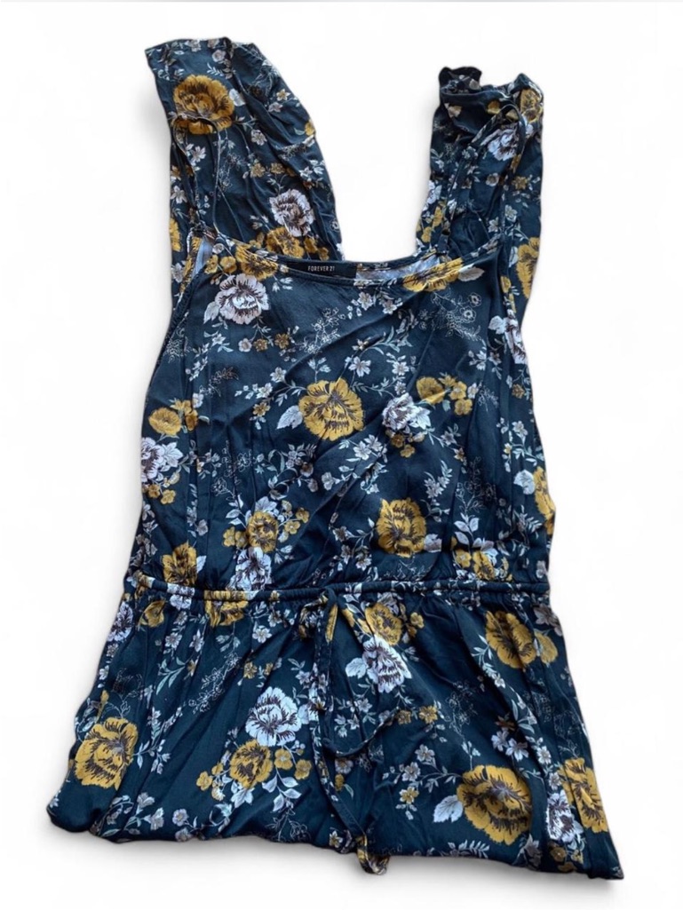 Forever 21- Floral Jumpsuit, Size: S